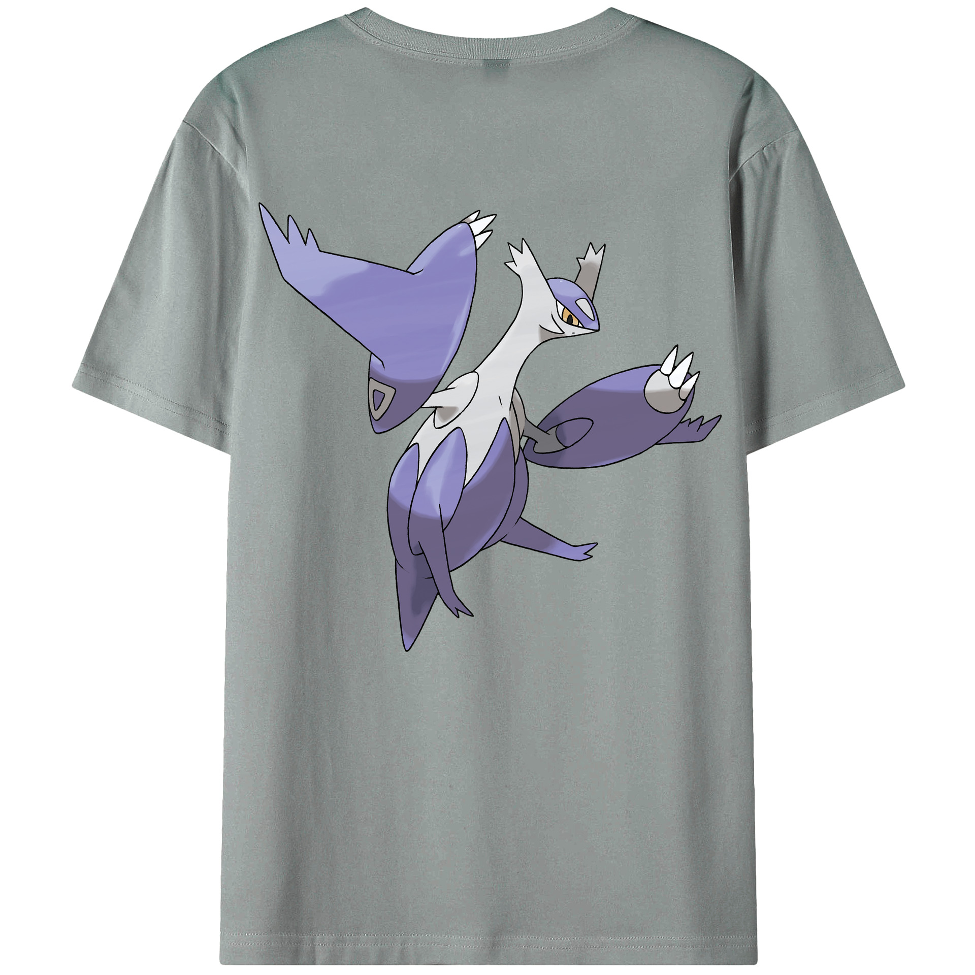 （画像用） ポケットモンスター Pokémon 綿100％ メンズ半袖Tシャツ（バックプリント） 通気性